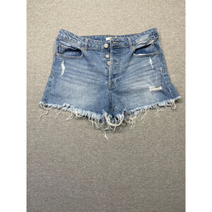 Women's Francesca’s Harper Heritage Denim Shorts Size 29 Blue
